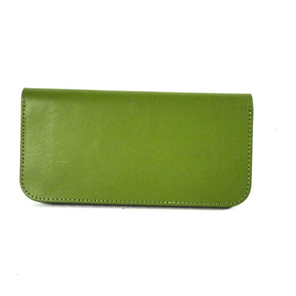 Minor History Ledger Wallet 2.0 Green Leather with Brass Snap - Barbera - Picture 5 of 11